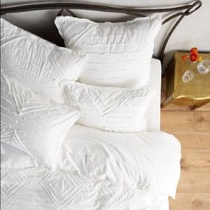 Anthropologie Textured Vesper Collection Shams - Set of 2